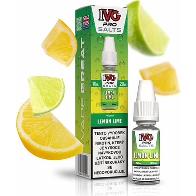 IVG Pro Salts Lemon Lime 10 ml 10 mg