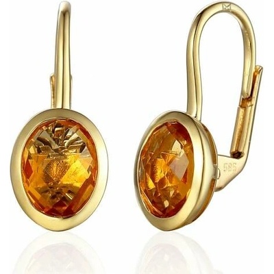Gems, Originální náušnice Devon, žluté zlato a citríny, 585-38-3-4489.0Z00.0.00.607.08