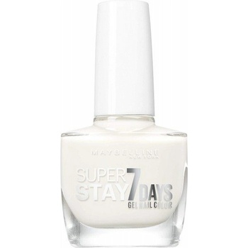 Maybelline Super Stay 7 Days Цветен коректор Лак за нокти 071 Pur White 10 ml