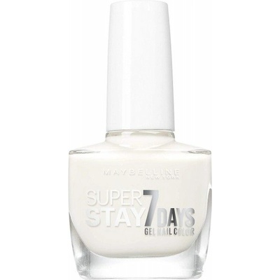 Maybelline Super Stay 7 Days Цветен коректор Лак за нокти 071 Pur White 10 ml