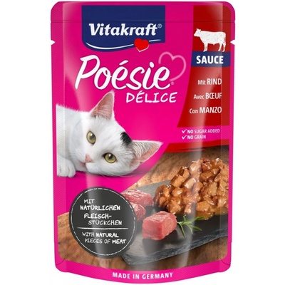 Vitakraft Cat Poésie Délice Sauce hovězí 85 g