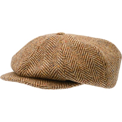 CTH Ericsson of Sweden Vlněná tvídová bekovka 8-panel Camel