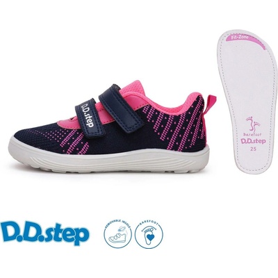 D.D.Step Barefoot plátené tenisky F093-51399D Royal blue
