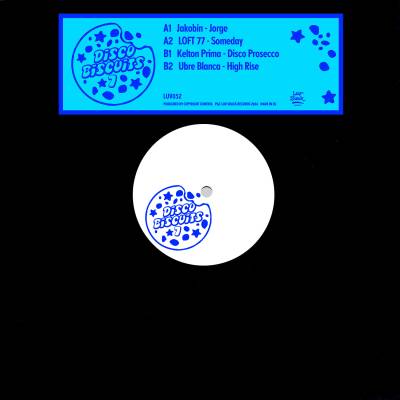 V/A (Jakobin, LOFT 77, Kelton Prima, Ubre Blanca) - Disco Biscuits #7 (handstamped vinyl, cover sticker) (7107fe95-61ad-4d15-9a06-261f69fe24bf)