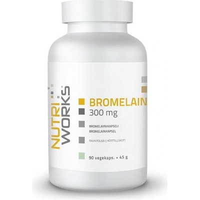 NutriWorks Bromelain 300mg 90 kapslí