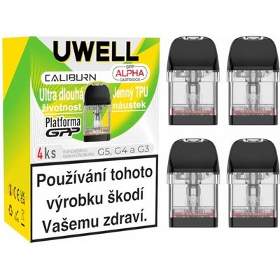 Uwell Caliburn GPP Alpha Pod 2ml cartridge 4ks 0,4ohm