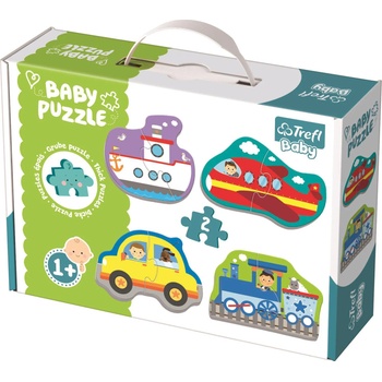 Image 1 of Trefl - Puzzle 4x2 Baby puzzle Transport Vehicles - 1 - 39 piese
