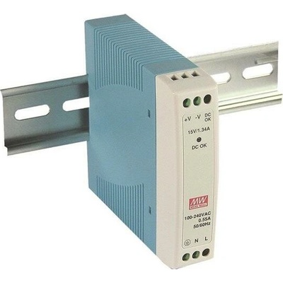 Mean Well MDR-10-15 Průmyslový napájecí zdroj 15V 10W na DIN lištu