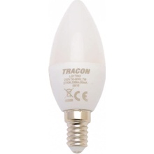 Tracon electric LED žiarovka sviečka E14 7W neutrálna biela