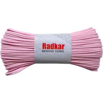 RADKAR šňůry na šití 5mm Baby pink - 100m návin