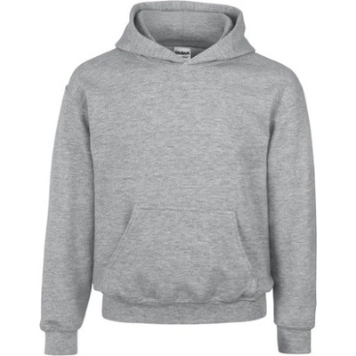 Gildan Detská mikina s kapucňou G18500K Sport Grey -Heather