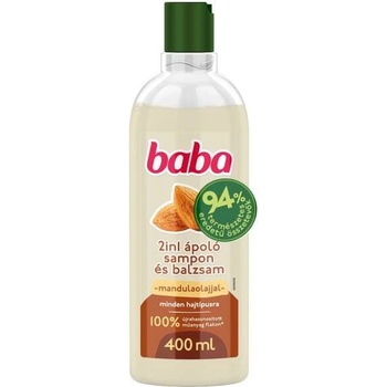 Baba šampón s balzamom pre všetky typy vlasov 2in1 Mamdľový olej 400 ml