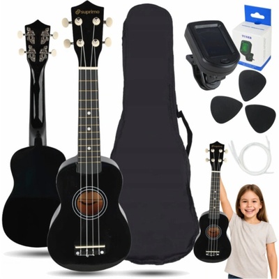 Luna Guitars Suprimo UK21 SET BK
