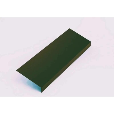 Podkladní okapnice r.š.167mm pozink lakovaný RAL 6020 zelená chromová s folií dl.2m
