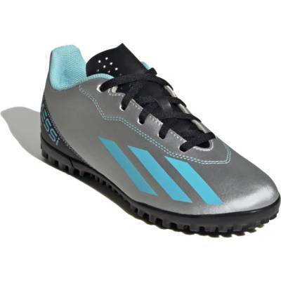 adidas X CRAZYFAST MESSI 4 SILVMT/BLIBLU/CBLACK_IE4068_tf Šedá