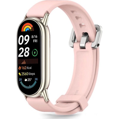 Tech-Protect Силиконова каишка за Xiaomi Smart Band 8 / 9 / 10 / NFC от Tech-Protect Iconband Classic - Baby Pink (5906302331383)