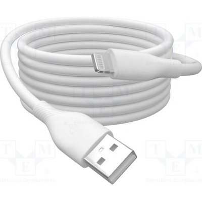 Digitus AK-600108-010-W USB 2.0, vidlice Apple Lightning,USB A vidlice, 1m, bílý