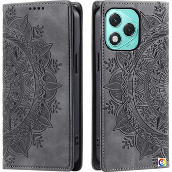 Huawei Honor 400 Lite Pattern Imprinted Magnetic Кожен Калъф и Протектор