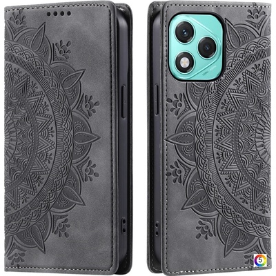 Huawei Honor 400 Lite Pattern Imprinted Magnetic Кожен Калъф и Протектор