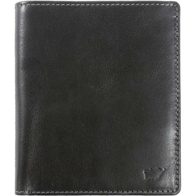 Braun Büffel Arezzo North Coin Wallet Černá kožená peněženka s RFID pro muže