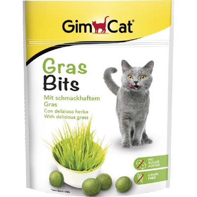 GimCat 140г GimCat GrasBits дражета с котешка трева - лакомство за котки