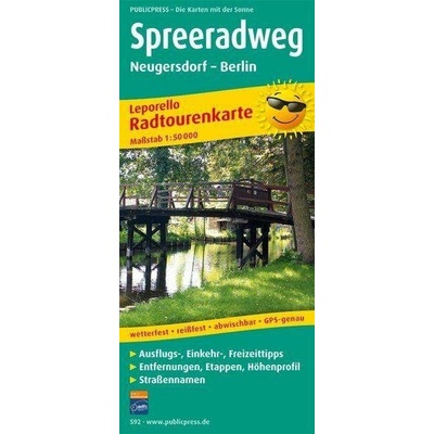 Spreeská cyklostezka, Neugersdorf-Berlín 1:50 000 / cyklistická mapa