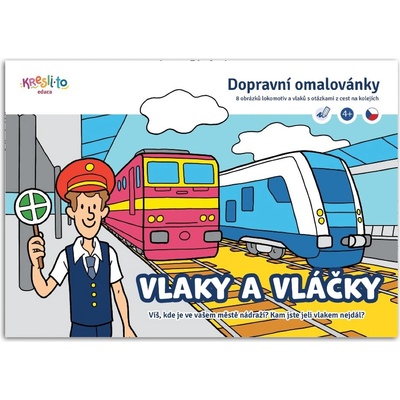 Vlaky a vláčky Dopravní omalovánky A5 – Zbozi.Blesk.cz