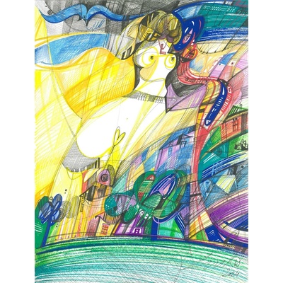 Luka Brase – I Girl, 2024, 30x20cm