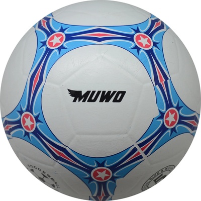 MUWO Футболна топка MUWO Topscorer rubber Football white blue