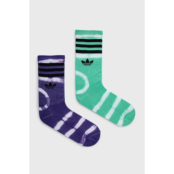 adidas Originals Чорапи adidas Originals (2 чифта) HC9538 дамски в зелено (HC9538)