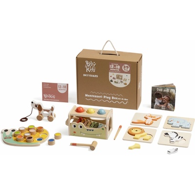 BusyKids Montessori Senzorický box pro děti 12 -18 měsíců