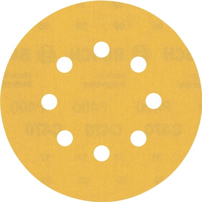 BOSCH Brúsny papier EXPERT C470 s 8 otvormi, 125 mm, zrnitosť 400, 50 ks 2608900916