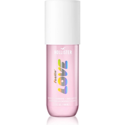 Hollister Feelin' Love парфюмна мъгла за тяло и коса за жени Raspberry 198ml