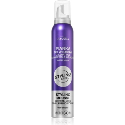 Joanna Styling Effect pěna na vlasy s keratinem 150 ml