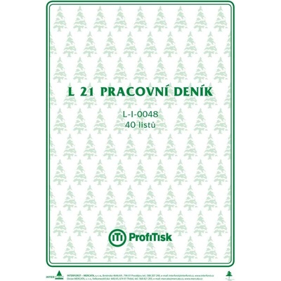 Interforst L-21 Pracovní deník