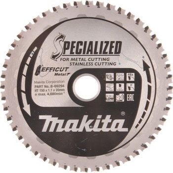 Makita B-69294 KOTÚČ PÍLOVÝ EFFICUT NA KOV 150x20X48Z