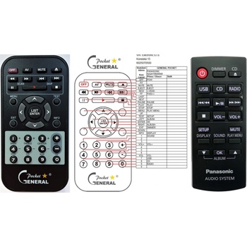 Diaľkový ovládač Panasonic N2QAYB000948