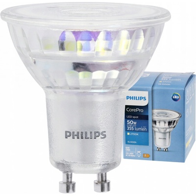 Philips LED žiarovka GU10 4,6W 355 Lm 36° teplá biela CorePro Premium