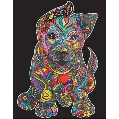 Omaľovánky Colorvelvet Zamatový obrázok Šteniatko