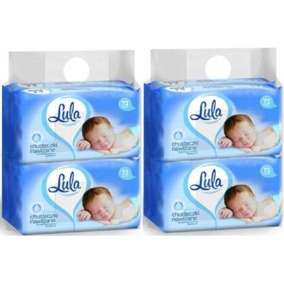 LULA Vlhčené obrúsky s pantenolom 4 x 72 ks