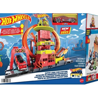 Hot Wheels City Super Hasičská stanice se smyčkou