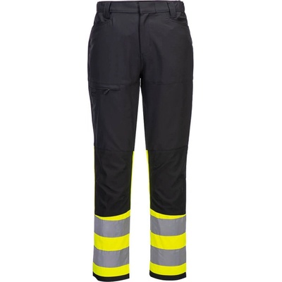 Portwest Kalhoty WX2 CD888 Eco Hi Vis třídy 1 do pasu výstražné POR CD888YBR28 Žlutáčerná