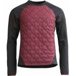 Zimtstern Мъжка фланелка с дълъг ръкав за колоездене Zimtstern Spinz Hybrid Sweater Synthetic jumper - Windsor Wine / Pirate Black (004-6837-0213)