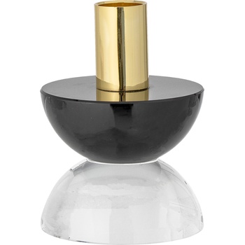 Bloomingville Свещник за класическа свещ Etel черен (82055084)