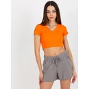 ležérne šortky D73760M61531KH-grey