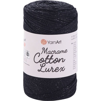 YARNART Macrame Cotton Lurex 2 mm 205 m 722 юта (Macrame Cotton Lurex 722)