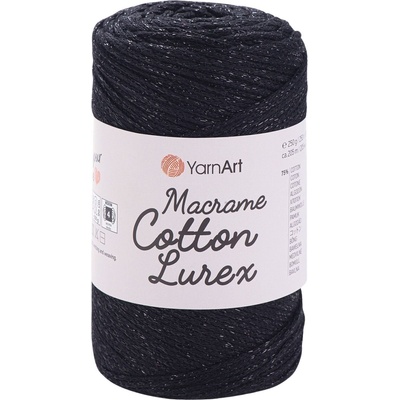 YARNART Macrame Cotton Lurex 2 mm 205 m 722 юта (Macrame Cotton Lurex 722)
