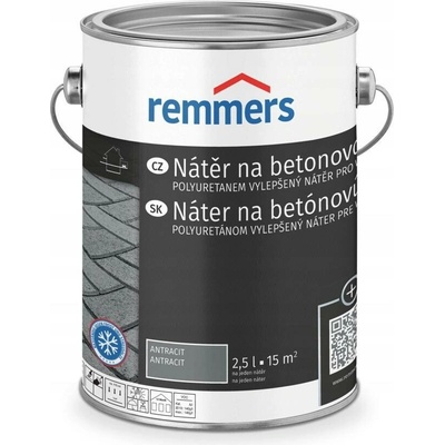 Barva na betonu Remmers polyuretanová černá 2,50 l