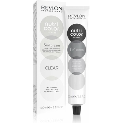 Revlon Professional Nutri Color Filters Metal-Ice vyživujúca tónovacia maska pre profesionálne použitie Clear 100 ml