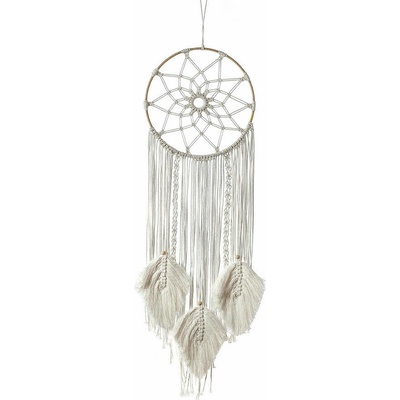 Lapač snů - Macramé, velký, béžový
